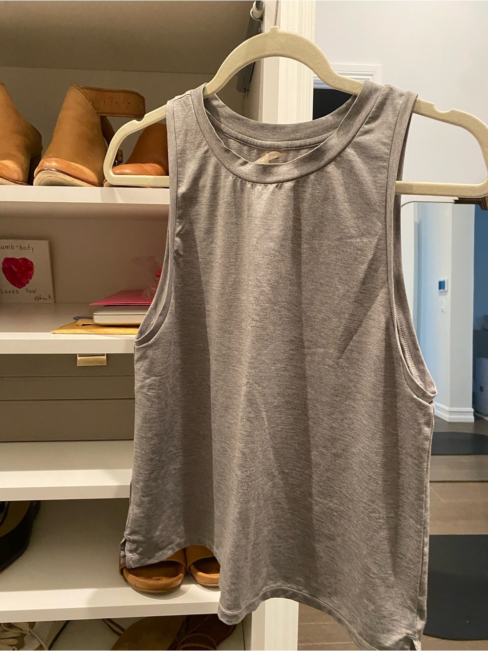 Sleeveless Gray Tank Top - Women